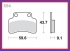 CPI Formula R 25-45-50 BREMSKLTZE Bremsbelge VORNE