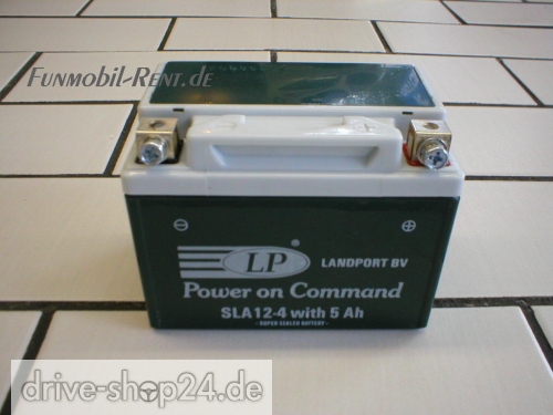 SLA 12-4 mit 5 Ah 12V LANDPORT Gel-System Batterie