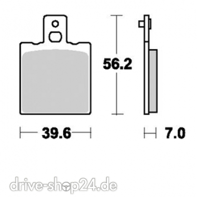 MCB075 Lucas-TRW Scheiben-Bremsbelag